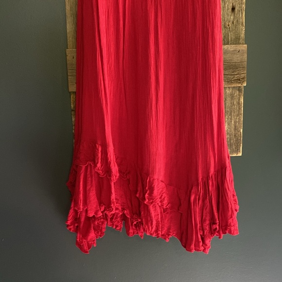 Free People Adella Red Strappy Lace Dress (NWOT) - Picture 4 of 7